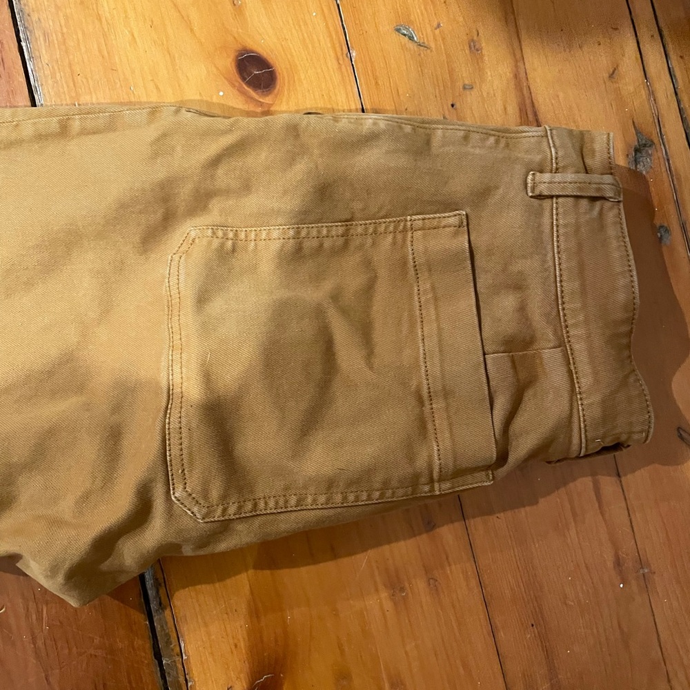 Everlane Straight Leg Crop Golden Tan
